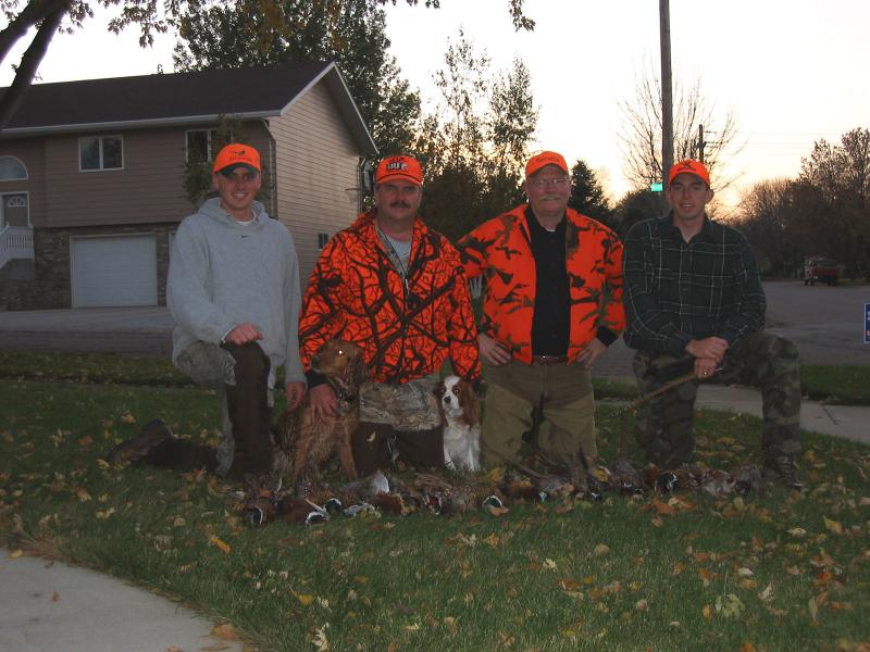 From left to right... Me, Nike, My Dad Mark, Baxter, Uncle Charlie, and Cousin Joe