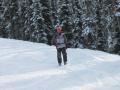 This is what happens when you go out of bounds.... you get to hike uphill... haha