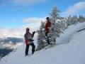 Caza and Brent at the top of Whistler